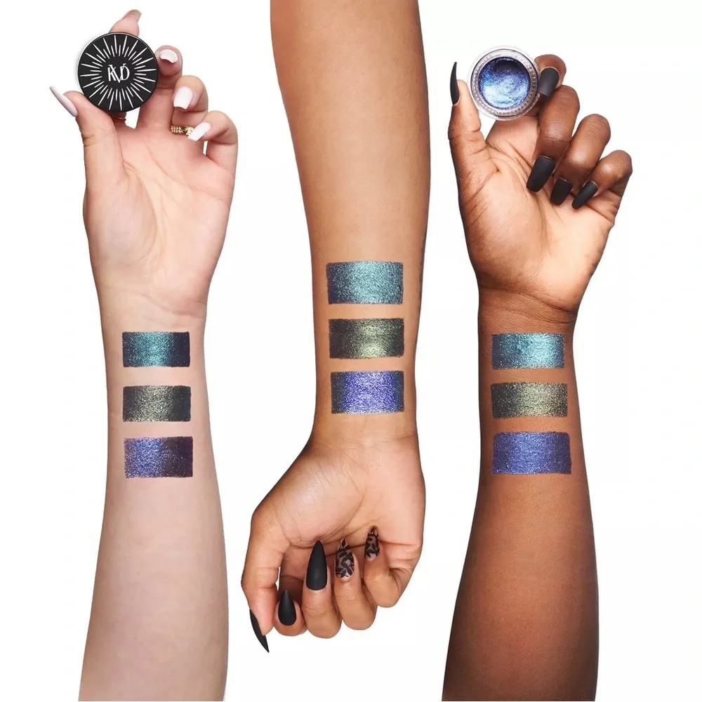 KVD Beauty Dazzle Gel Hyper-Metallic Vegan Eyeshadow Violet Aurora Purple NEW